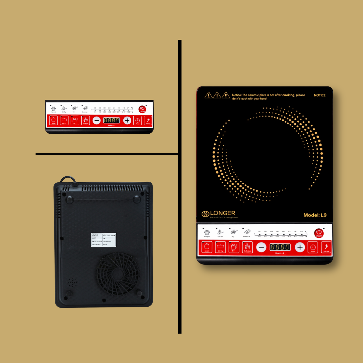Longer L9 Induction cooktop