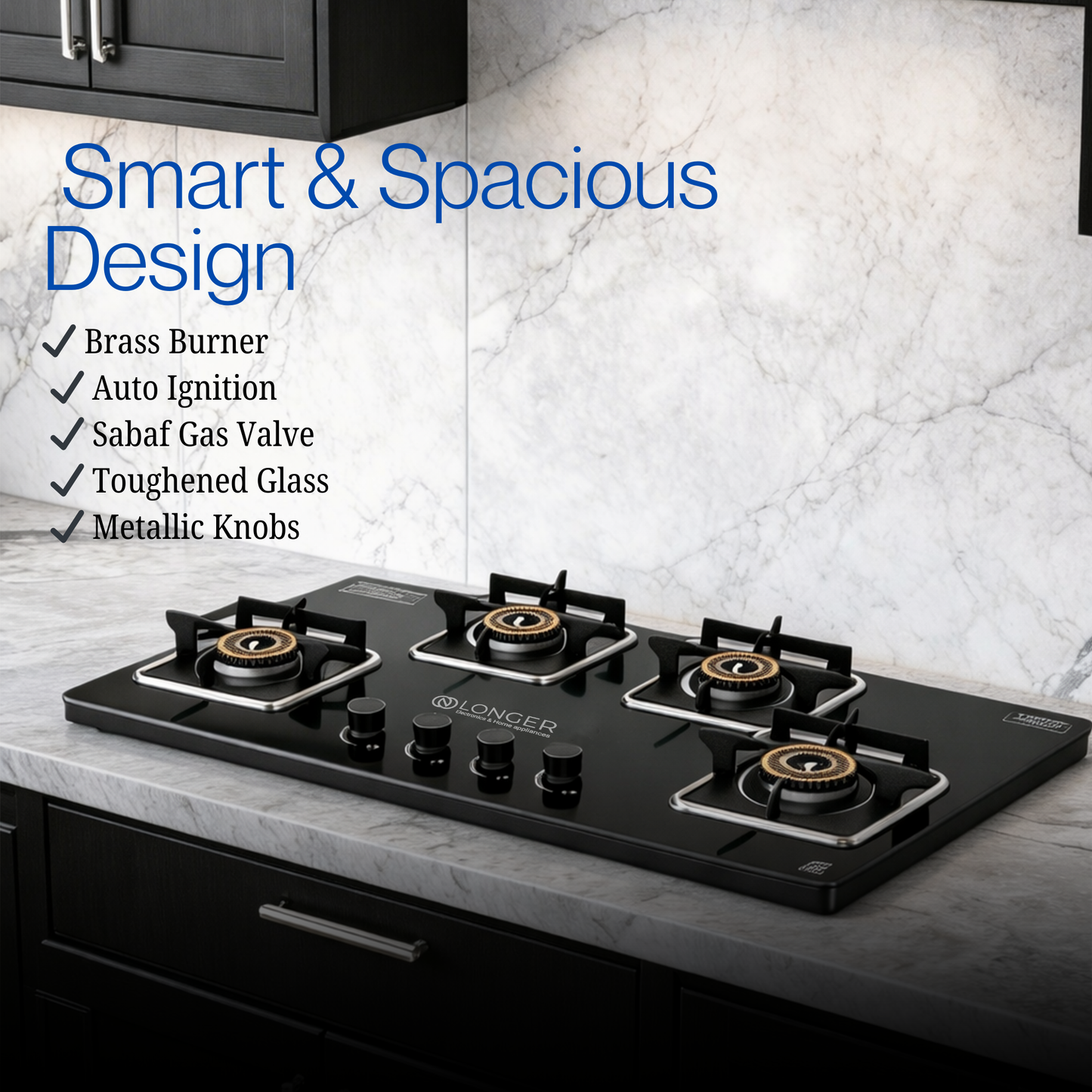 Longer Inferno 4-Burner Hobtop