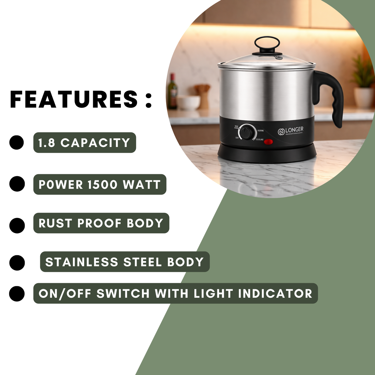 Longer Multi Purpose Kettle