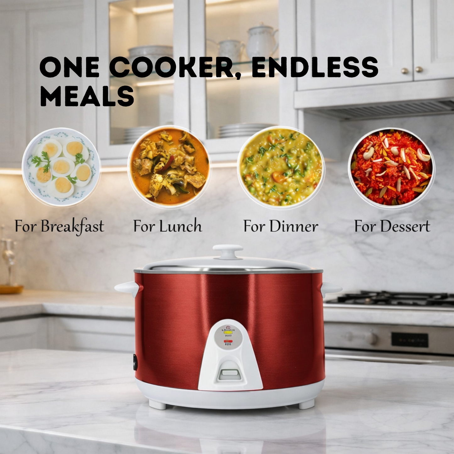 Longer Rice Cooker Double Pot 1.8 Liter