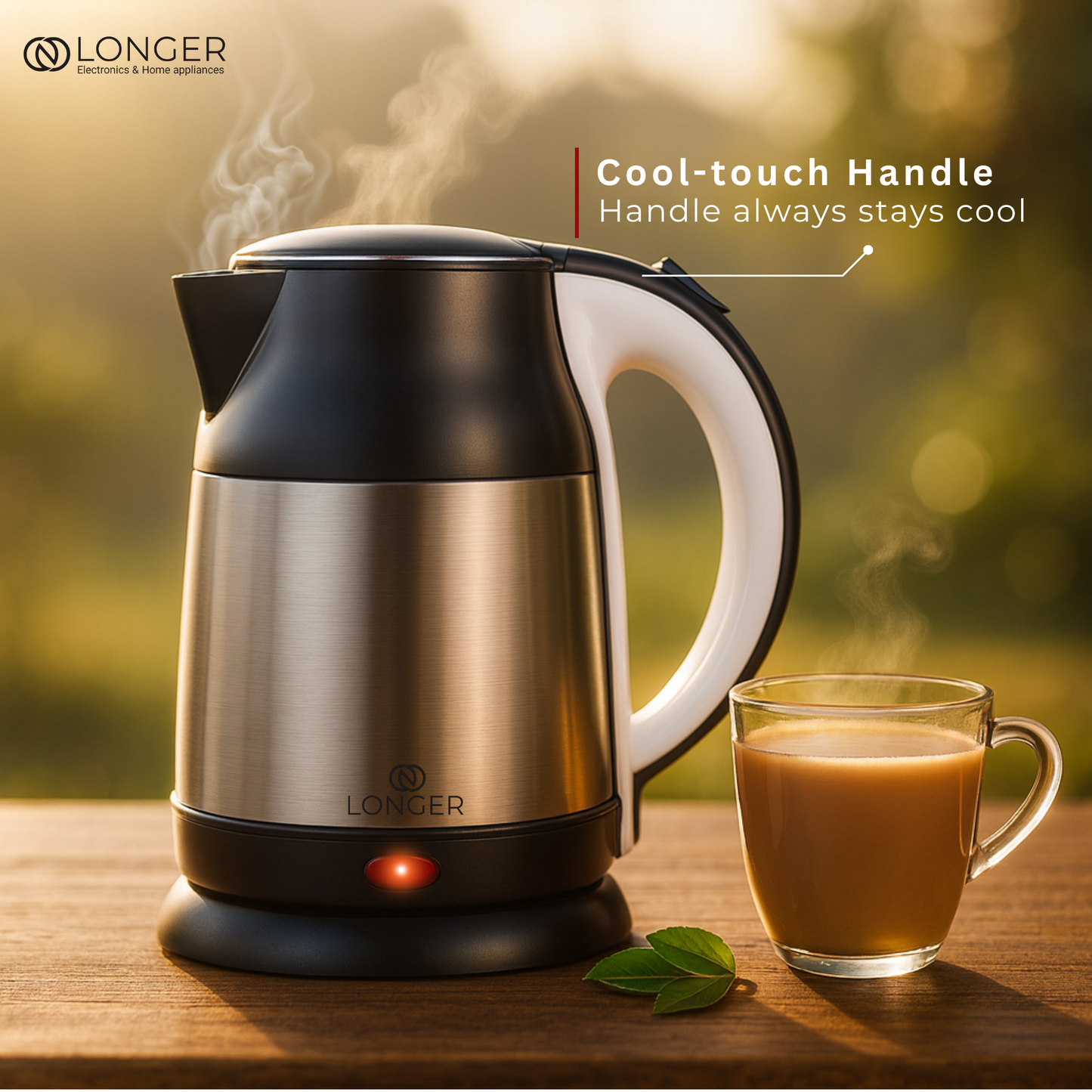 Longer Diamond Electric Kettle