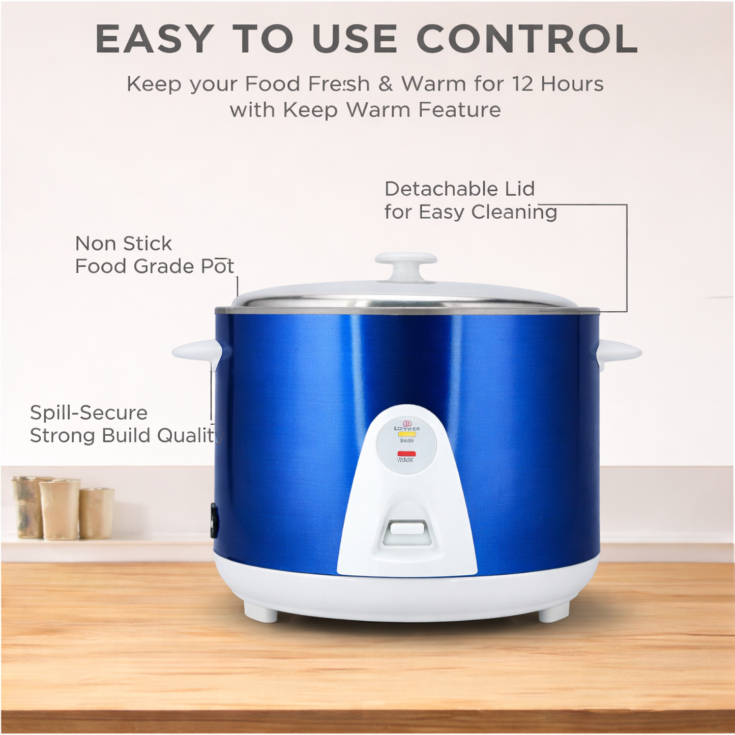 Longer Rice Cooker Double Pot 1.8 Liter