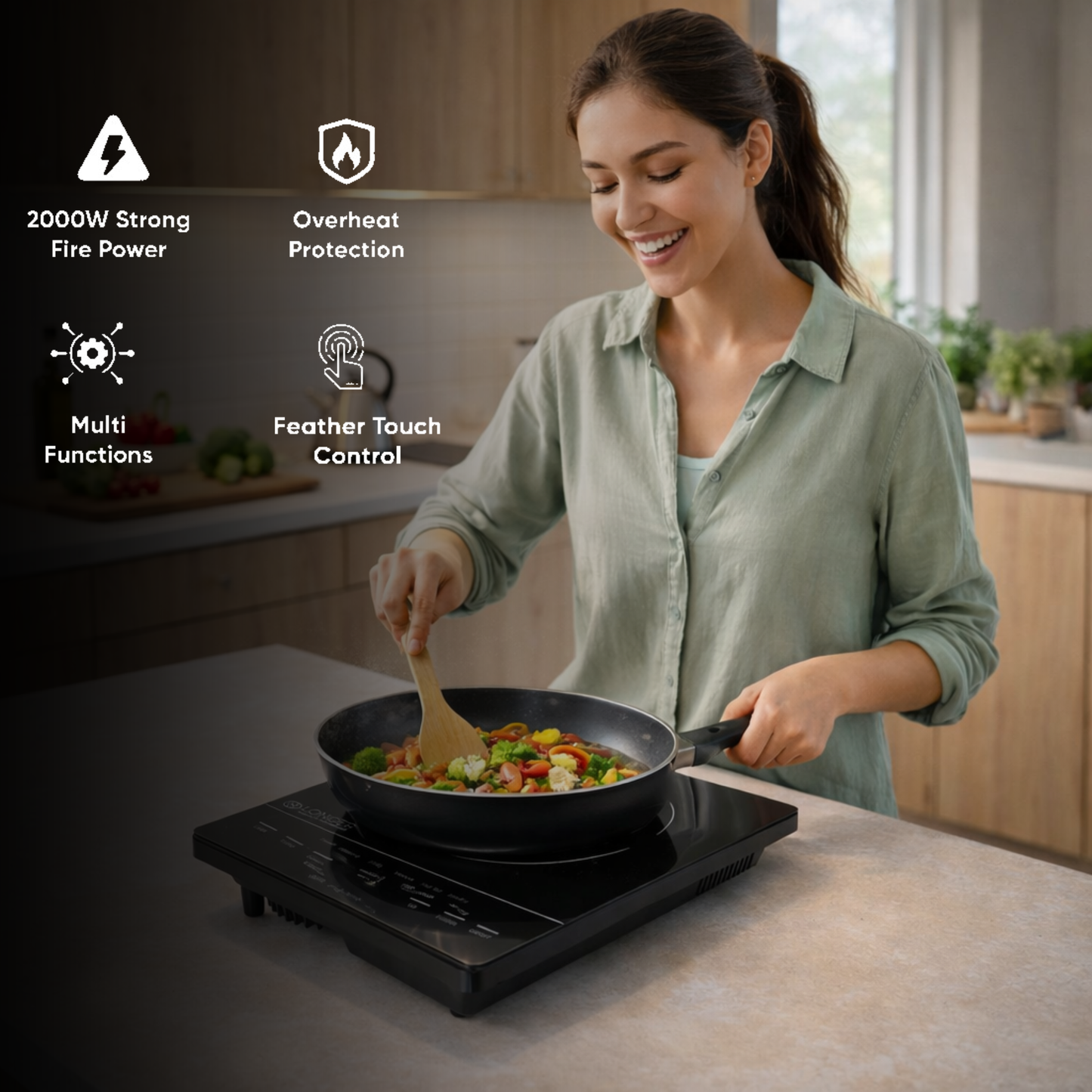 Longer Infrared Eco Induction Cooktop