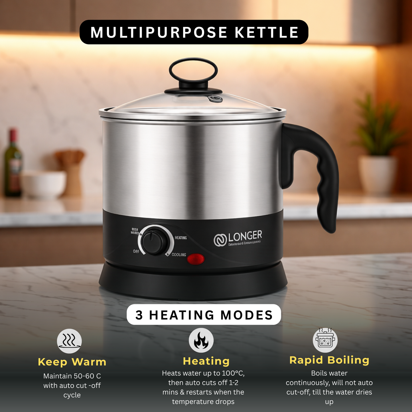 Longer Multi Purpose Kettle