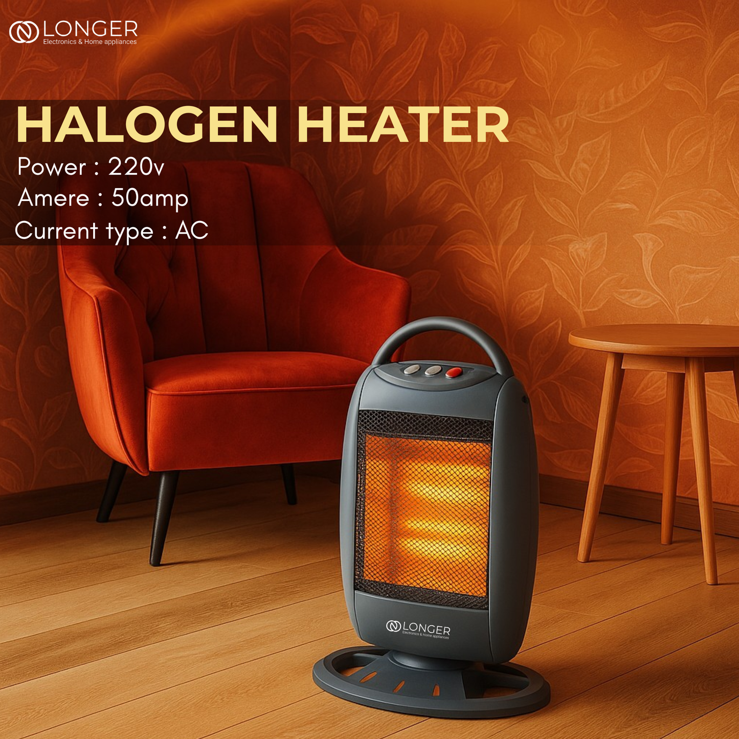 Longer Halogen Heater