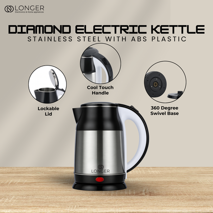 Longer Diamond Electric Kettle