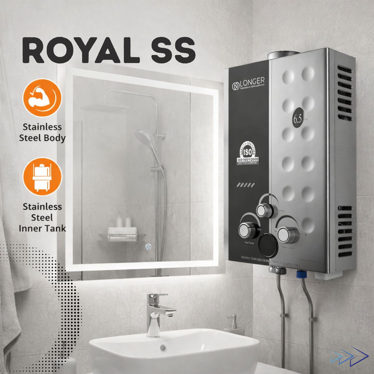 Longer Royal SS Gas Geyser