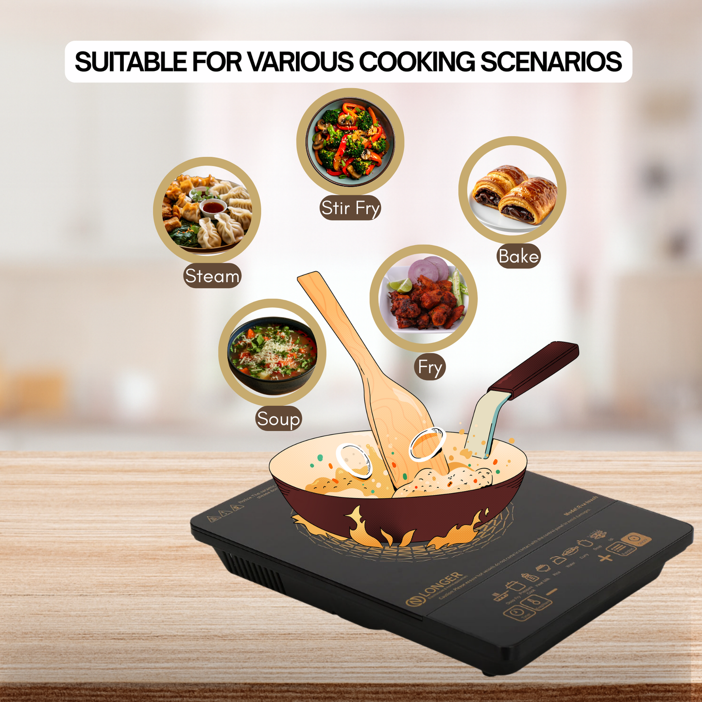 Longer Eva Touch Induction Cooktop