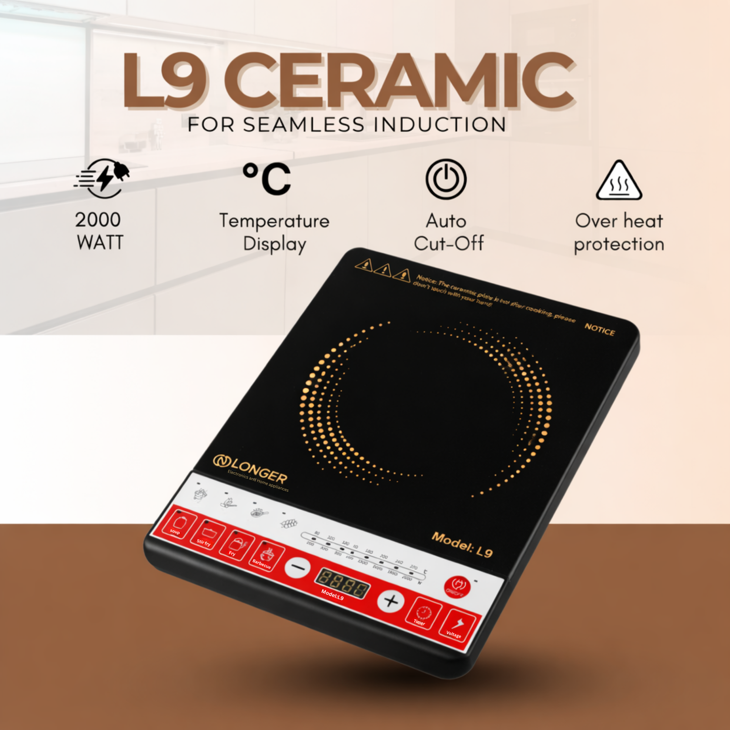 Longer L9 Induction cooktop