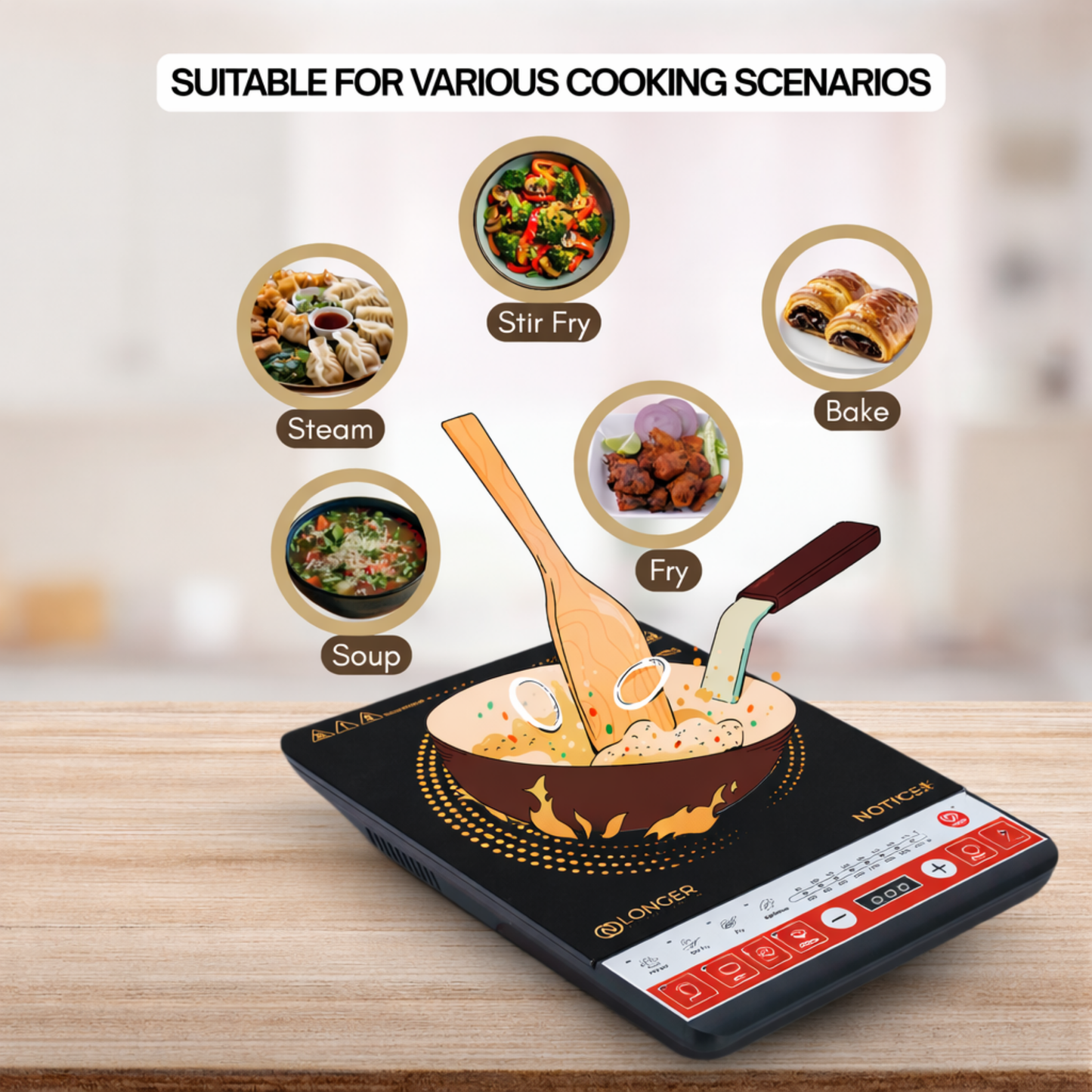 Longer L9 Induction cooktop
